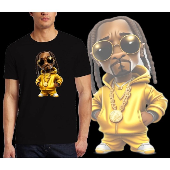 Art Society ARTBAG INK BABY SNOOP BLACK Tee Shirt - Picture 1 of 4